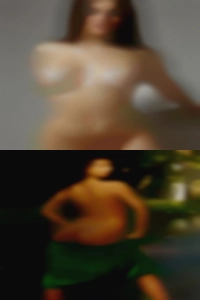 Light skin straight male nude woman.